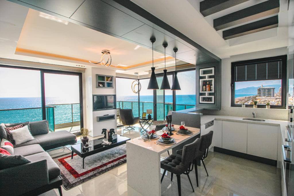 2-Bedroom (2+1) Apartment with Sea View in Mahmutlar, Alanya